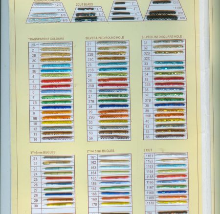 2mm tiny glass beads shade card 1