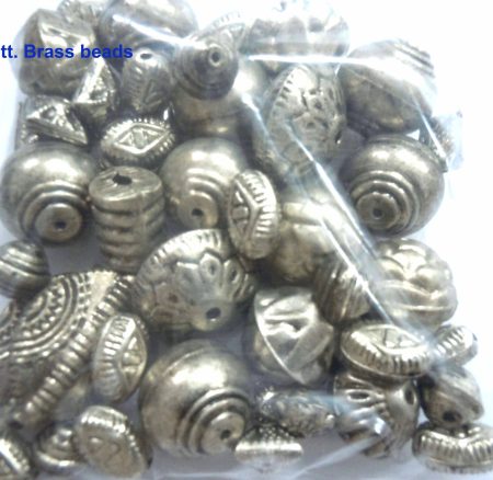 Asstt brass beads