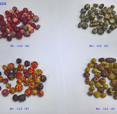 Clay beads no - 112 (A, D, F, G)